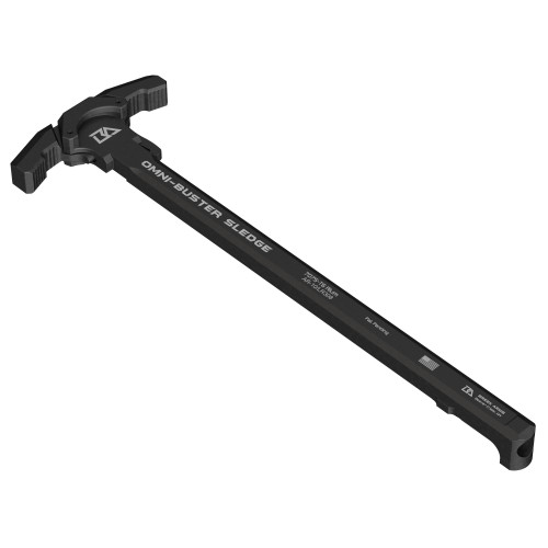 Breek Arms BRK6040 Sledgehammer Omni-Buster AR-10 Charging Handle, black with ergonomic design and text indicating model, used for ultimate gas mitigation and enhanced shooting experience.