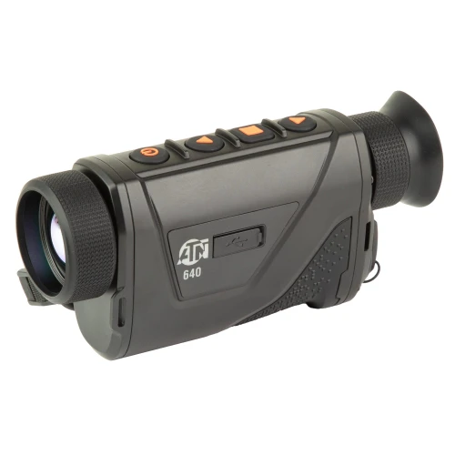 ATN Corp TIMNBLH635 Thermal Imaging Device, advanced thermal monocular with 640x512 resolution, OLED display, and customizable color palettes.