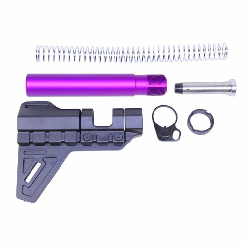  Guntec USA Micro Breach Pistol Brace Kit (Anodized Purple) 