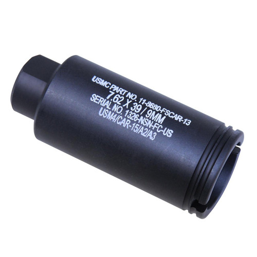  Guntec USA CONE-FH-9-LASER 223/5.56 Rifle Cone Flash Can (9mm) (Laser Engraved) 