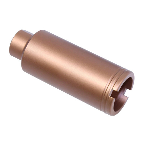 Guntec USA CONE-FH-S-BRZ 223/5.56 Rifle Slim Line Cone Flash Can (Anodized Bronze) 