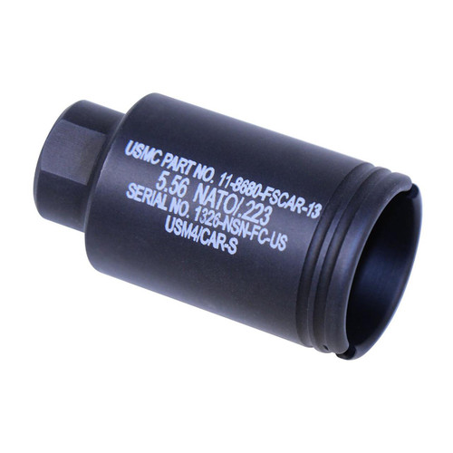 Guntec USA MCONE-FH-S-LASER Guntec USA MCONE-FH-S-LASER 223/5.56 Rifle Micro Slim Flash Can (Anodized Black) (Laser Engraved) MCONE-FH-S-LASER