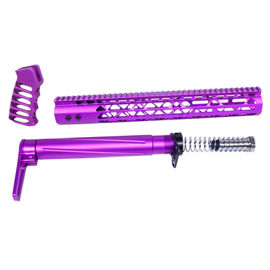 Guntec Usa Guntec USA AIRLITE-SET-308-PURPLE AR .308 AIR Lite Series Complete Furniture Set (Anodized Purple) - $249.94 at ABCSportZ