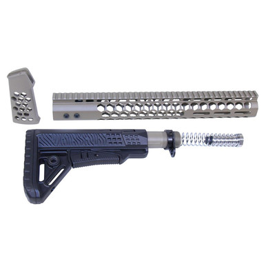 Guntec Usa Guntec USA HC-SET-G2-308-FDE AR .308 "Honeycomb" Series Complete Furniture Set (Gen 2) (Flat Dark Earth) - $286.25 at ABCSportZ