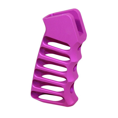 Guntec Usa Guntec USA ULS-PG-PINK Ultralight Series Skeletonized Aluminum Pistol Grip (Anodized Pink) - $54.60 at ABCSportZ