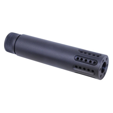 Guntec Usa Guntec USA 1326-MB-P-9 AR 9MM Cal Slip Over Barrel Shroud With Multi Port Muzzle Brake (Anodized Black) - $40.60 at ABCSportZ