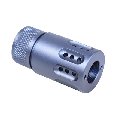 Guntec Usa Guntec USA 1326-MB-P-MINI-308-GREY AR .308 Cal Mini Slip Over Barrel Shroud With Multi Port Muzzle Brake (Anodized Grey) - $35.00 at ABCSportZ