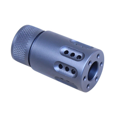 Guntec Usa Guntec USA 1326-MB-P-MINI-GREY 223/5.56 Rifle Mini Slip Over Barrel Shroud With Multi Port Muzzle Brake (Anodized Grey) - $35.00 at ABCSportZ