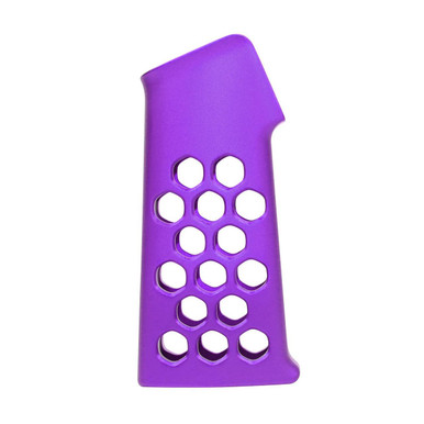 Guntec USA AIRLITE-PG-PURPLE Airlite Series Skeletonized Aluminum Pistol Grip (Anodized Purple)