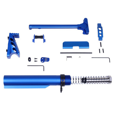 Guntec Usa Guntec USA BLUE-KIT 223/5.56 Rifle Accessory Accent Kit (Anodized Blue) - $174.94 at ABCSportZ