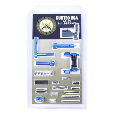 Guntec Usa Guntec USA BUILD-KIT-AMBI-BLUE 223/5.56 Rifle Builders Kit With Ambi Safety (Anodized Blue) - $87.44 at ABCSportZ