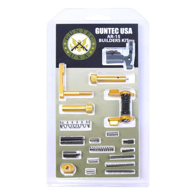 Guntec Usa Guntec USA BUILD-KIT-AMBI-GOLD 223/5.56 Rifle Builders Kit With Ambi Safety (Anodized Gold) - $87.44 at ABCSportZ