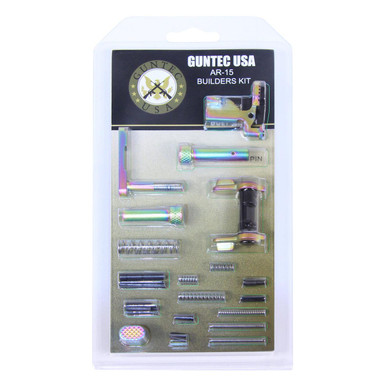 Guntec Usa Guntec USA BUILD-KIT-AMBI-M-RPVD 223/5.56 Rifle Builders Kit With Ambi Safety (Matte Rainbow PVD Coated) - $124.69 at ABCSportZ