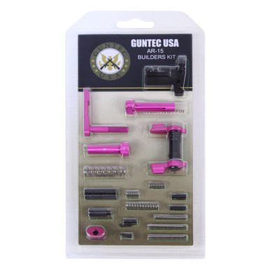 Guntec Usa Guntec USA BUILD-KIT-AMBI-PINK 223/5.56 Rifle Builders Kit With Ambi Safety (Anodized Pink) - $87.44 at ABCSportZ