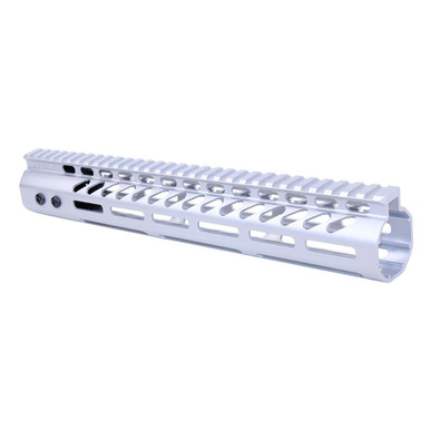 Guntec Usa Guntec USA GT-12MLK-308-CLEAR 12" Ultra Lightweight Thin M-LOK System Free Floating Handguard With Monolithic Top Rail (.308 Cal) (Anodized Clear) - $96.77 at ABCSportZ