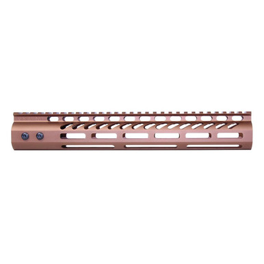 Guntec Usa Guntec USA GT-12MLK-BRZ 12" Ultra Lightweight Thin M-LOK System Free Floating Handguard With Monolithic Top Rail (Anodized Bronze) - $96.77 at ABCSportZ