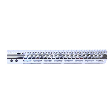 Guntec Usa Guntec USA GT-15MLK-C 15" Ultra Lightweight Thin M-LOK Free Floating Handguard With Monolithic Top Rail (Chrome) - $39.95 at ABCSportZ