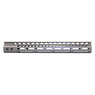 Guntec Usa Guntec USA GT-15MLK-FDE 15" Ultra Lightweight Thin M-LOK System Free Floating Handguard With Monolithic Top Rail (Flat Dark Earth) - $111.89 at ABCSportZ