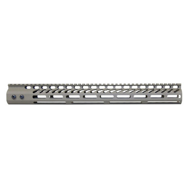 Guntec Usa Guntec USA GT-16.5MLK-FDE 16.5" Ultra Lightweight Thin M-LOK System Free Floating Handguard With Monolithic Top Rail (Flat Dark Earth) - $118.80 at ABCSportZ