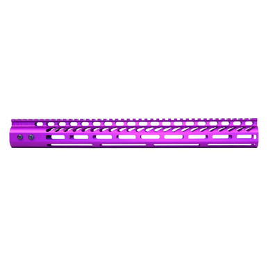 Guntec Usa Guntec USA GT-16.5MLK-PURPLE 16.5" Ultra Lightweight Thin M-LOK System Free Floating Handguard With Monolithic Top Rail (Anodized Purple) - $111.08 at ABCSportZ