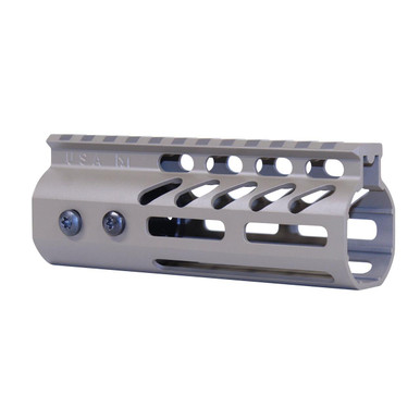 Guntec Usa Guntec USA GT-5MLK-FDE 5" Ultra Lightweight Thin M-LOK Free Floating Handguard With Monolithic Top Rail (Flat Dark Earth) - $61.18 at ABCSportZ