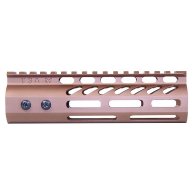 Guntec Usa Guntec USA GT-675MLK-BRZ 6.75" ULtra Lightweight Thin M-LOK Free Floating Handguard With Monolithic Top Rail (Anodized Bronze) - $58.97 at ABCSportZ