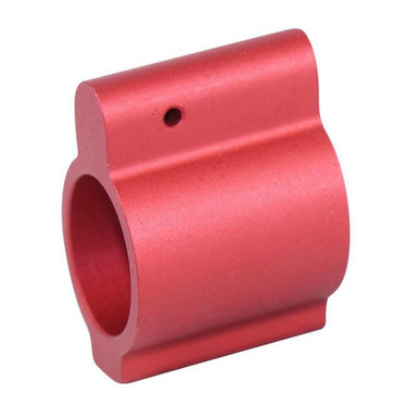 Guntec USA GT750L-RED AR-15 Aluminum Low Profile .750 Gas Block (Anodized Red)