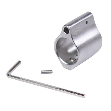 Guntec Usa Guntec USA GT750SS-3-STS AR-15 Matte Stainless Steel Low Profile Gas Block - $18.20 at ABCSportZ