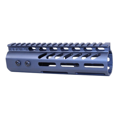 Guntec USA GT-7MLK-308-GREY 7" Ultra Lightweight Thin M-LOK System Free Floating Handguard With Monolithic Top Rail (.308 Cal) (Anodized Grey)