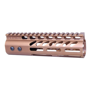 Guntec Usa Guntec USA GT-7MLK-BRZ 7" Ultra Lightweight Thin M-LOK Free Floating Handguard With Monolithic Top Rail (Anodized Bronze) - $74.09 at ABCSportZ