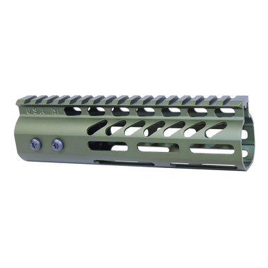 Guntec Usa Guntec USA GT-7MLK-GREEN 7" Ultra Lightweight Thin M-LOK Free Floating Handguard With Monolithic Top Rail (Anodized Green) - $74.09 at ABCSportZ