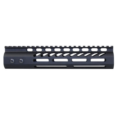 Guntec USA GT-9MLK 9" Ultra Lightweight Thin M-LOK System Free Floating Handguard With Monolithic Top Rail (Anodized Black)