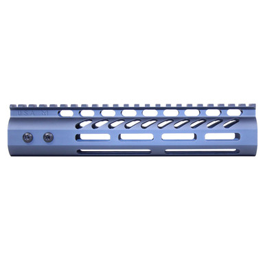 Guntec Usa Guntec USA GT-9MLK-GREY 9" Ultra Lightweight Thin M-LOK System Free Floating Handguard With Monolithic Top Rail (Anodized Grey) - $81.65 at ABCSportZ