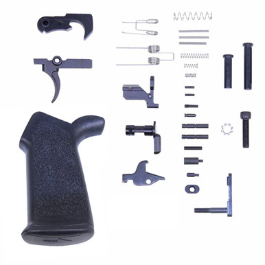 Guntec Usa Guntec USA LPK-GRIP-308 AR .308 Complete Lower Parts Kit With Ergonomic Pistol Grip - $82.60 at ABCSportZ