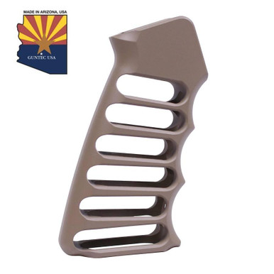 Guntec Usa Guntec USA ULS-PG-FDE Ultralight Series Skeletonized Aluminum Pistol Grip (Flat Dark Earth) - $67.10 at ABCSportZ
