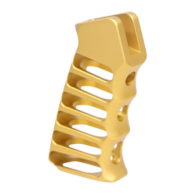 Guntec Usa Guntec USA ULS-PG-GOLD Ultralight Series Skeletonized Aluminum Pistol Grip (Anodized Gold) - $54.60 at ABCSportZ
