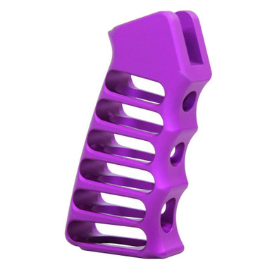 Guntec Usa Guntec USA ULS-PG-PURPLE Ultralight Series Skeletonized Aluminum Pistol Grip (Anodized Purple) - $54.60 at ABCSportZ