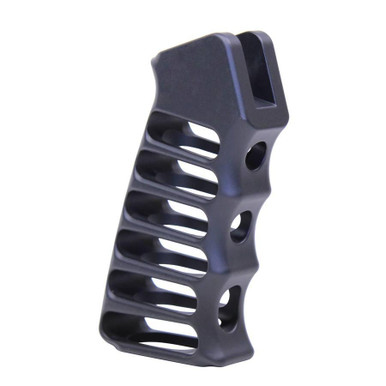 Guntec Usa Guntec USA ULS-PG-RC Ultralight Series Skeletonized Aluminum Pistol Grip (Rubberized Coating) - $58.97 at ABCSportZ