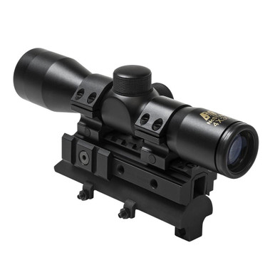 NcSTAR KSKSC430B SKS Tri-Rail Cover/ 4X30 Scope And Rings Combo