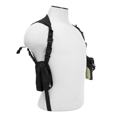 NcSTAR CV2909 Ambidextrous Horizontal Shoulder Holster Magazine Pouch