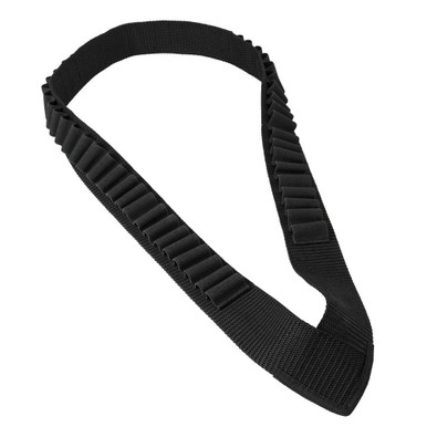 NcSTAR AA12BANB Black Shotgun Bandolier With Elastic Loops For 56 Each Shot Shells