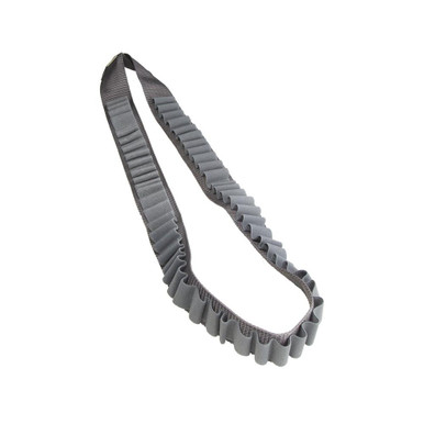 NcSTAR AA12BANU Gray Shotgun Bandolier With Elastic Loops For 56 Each Shot Shells