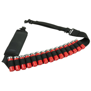 NcSTAR AASHB 12 Guage 15 Shell Shotgun Shotshell Holder Pouch Bandolier Sling