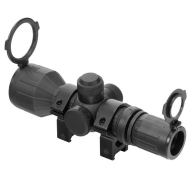 NcSTAR SEECR3942R 3-9X42 Compact Rubber Armored Dural Iii P4 Sniper Scope