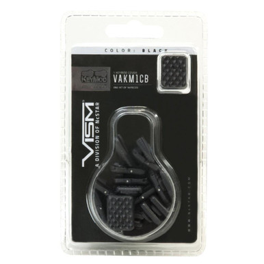 NcSTAR VAKM1CB Keymod Slot Cover - Black - 18 Pack