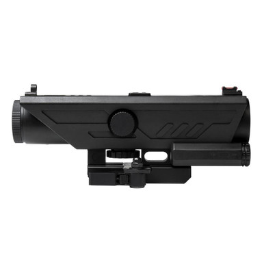 NcSTAR VDELP430G Delta 4X30mm P4 Sniper White & Red Led Nav Lights Qr Mount Scope - Black