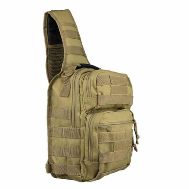 NcSTAR VISM CVSUB3025 Shoulder Sling Utility Bag Backpack + BONUS USA Flag Patch