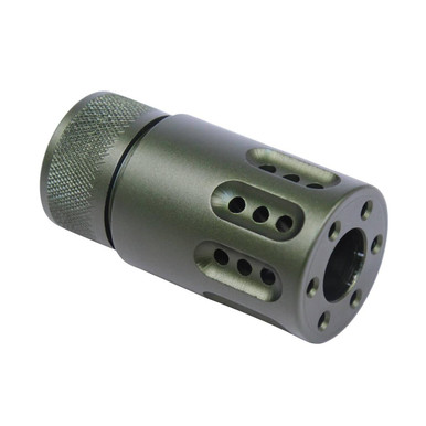 Guntec Usa Guntec USA 1326-MB-P-MINI-GREEN Mini Slip Over Barrel Shroud With Multi Port Muzzle Brake (Anodized Green) - $35.00 at ABCSportZ
