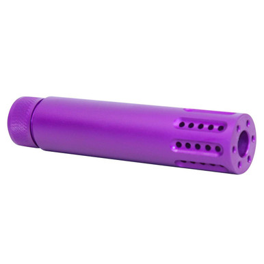 Guntec Usa Guntec USA 1326-MB-P-PURPLE Slip Over Barrel Shroud With Multi Port Muzzle Brake (Anodized Purple) - $40.60 at ABCSportZ