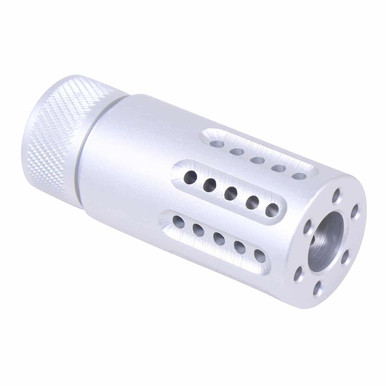Guntec Usa Guntec USA 1326-MB-P-S-CLEAR Micro Slip Over Barrel Shroud With Multi Port Muzzle Brake (Anodized Clear) - $37.80 at ABCSportZ